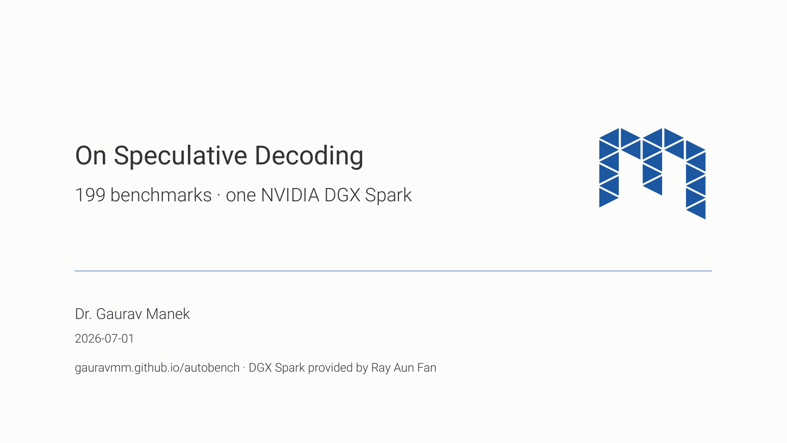 On speculative decoding — cover
