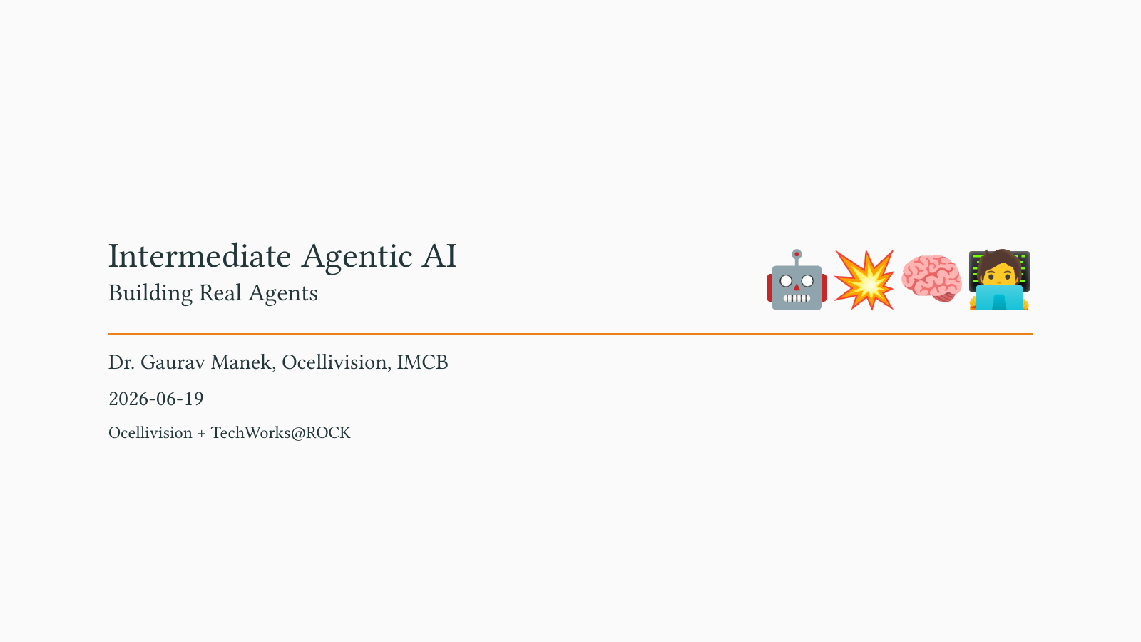 Intermediate Agentic AI — Building Real Agents cover